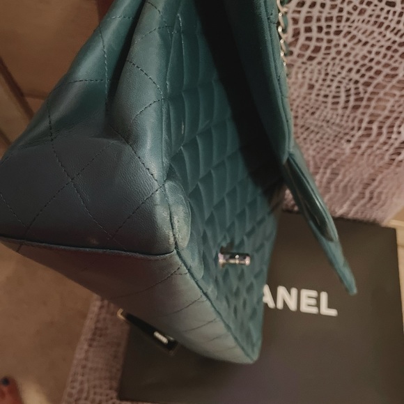 CHANEL - Double Flap Bag Quilted - Lambskin Maxi - Est Retail $10,000 - Picture 11 of 15